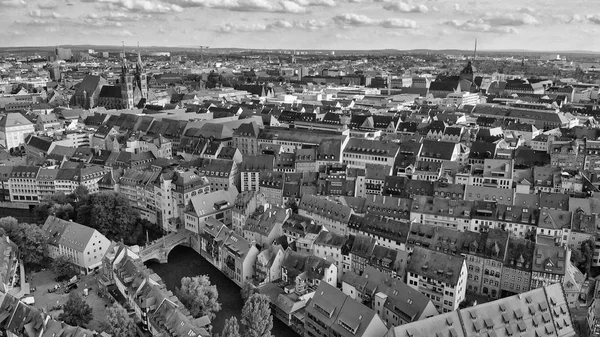 Nuremberg, Germany. Drone aerial view from a vantage viewpoint a