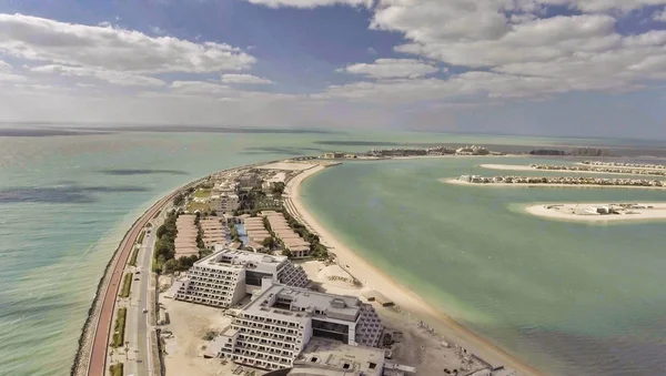 Вид на аеродрон Дубая Пальма Джумейра, Дубай, Об'єднані Арабські Емі — стокове фото