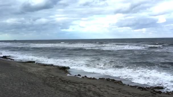 Güzel Dalgalı Deniz Manzara Görüntüleri — Stok video