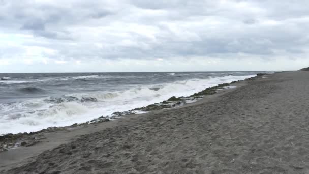 Schilderachtige Beelden Van Prachtige Golvende Zee — Stockvideo