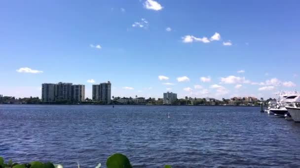 Panoramatické Záběry Kanálu Miami Florida Usa — Stock video