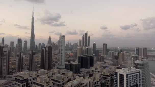 Aerial Footage Beautiful Dubai City — Stock Video