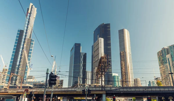 Melbourne, Victoria - Australia. Hermoso horizonte de ciudad —  Fotos de Stock