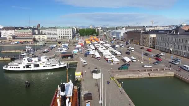 Flygbilder Från Helsingfors Stad Finland — Stockvideo