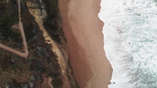 美しい波状の海の風光明媚な映像 — ストック動画
