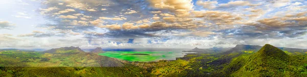 Verbazingwekkend Panoramisch Uitzicht Mauritius Island Afrika — Stockfoto