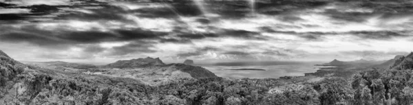 Incredibile Vista Aerea Panoramica Dell Isola Mauritius Africa — Foto Stock