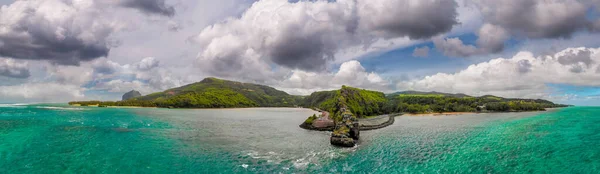 Popular Car Stop Point Captain Matthew Flinders Monument Mauritius Drone — Stock Photo, Image