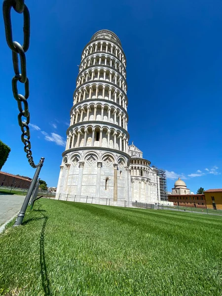 Torre Inclinada Pisa Amplia Vista Jungla —  Fotos de Stock