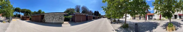 Pisa Los Vendedores Callejeros Frente Torre Inclinada Quioscos Cerrados Sin —  Fotos de Stock