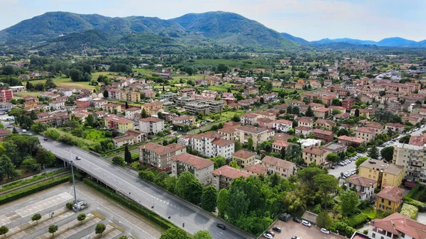 Amazing Aerial View Lucca Medieval Town Tuscany Italy — Stock Photo, Image