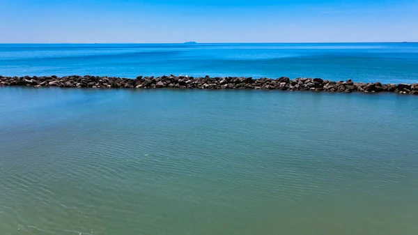 Splendida Vista Aerea Sulla Costa Marina Pisa Toscana Costa Italiana — Foto Stock