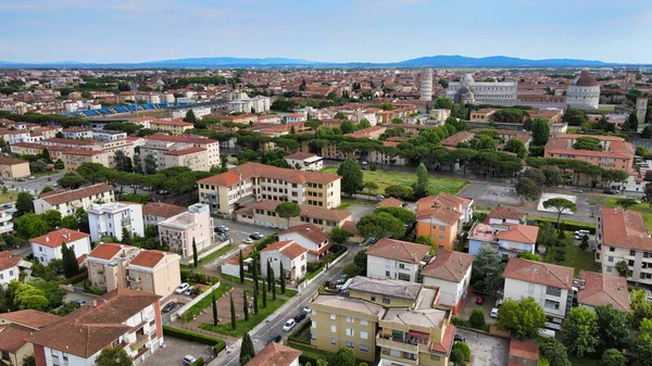 Vista Aérea Incrível Pisa Famosa Cidade Toscana Itália — Fotografia de Stock