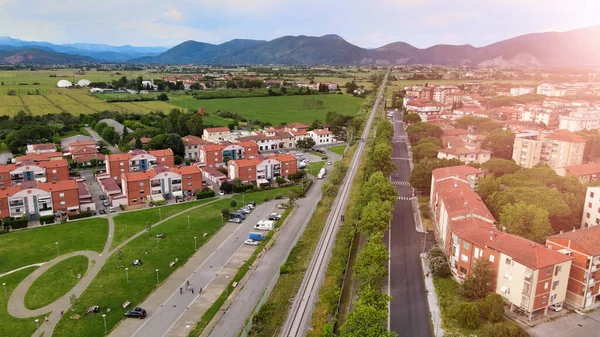 Increíble Vista Aérea Pisa Famosa Ciudad Toscana Italia — Foto de Stock