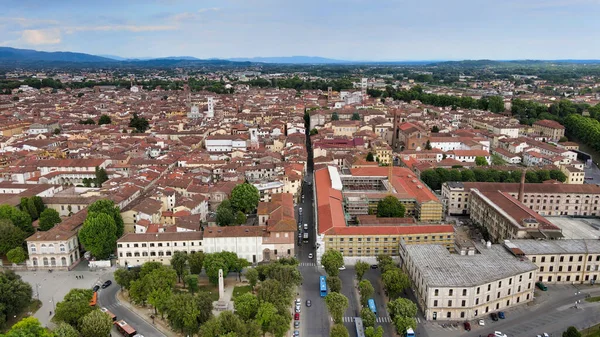 Úžasný Letecký Pohled Luccu Toskánsko — Stock fotografie