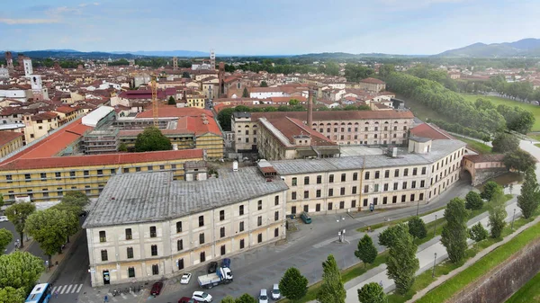 Vue Aérienne Imprenable Sur Lucques Toscane — Photo