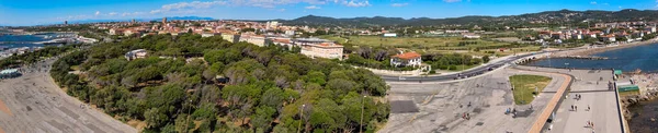 Superbe Vue Aérienne Livourne Lungomare Célèbre Ville Toscane Côte Italienne — Photo