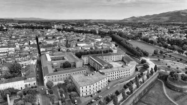 Increíble Vista Aérea Lucca Ciudad Medieval Toscana Italia —  Fotos de Stock