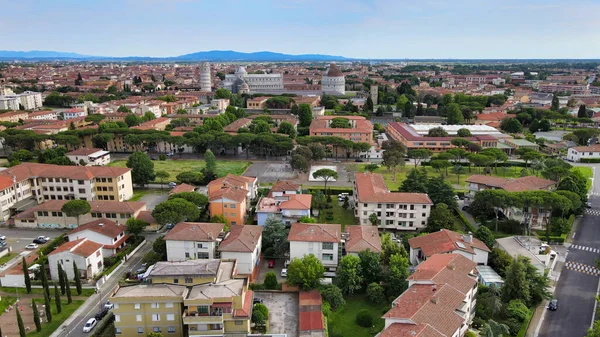 Vista Aérea Incrível Pisa Famosa Cidade Toscana Itália — Fotografia de Stock
