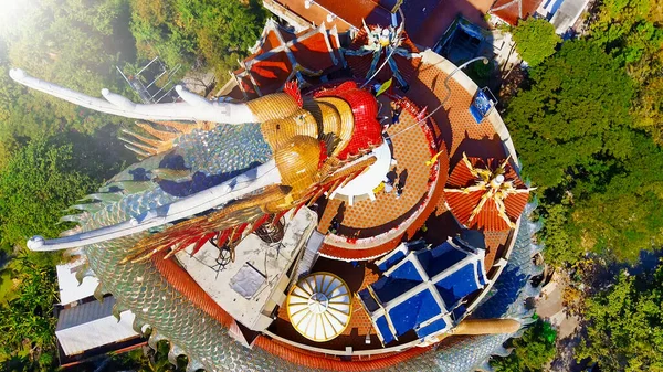 Incredibile Vista Aerea Wat Samphran Una Mattina Sole Thailandia — Foto Stock