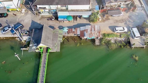 Maeklong Tailandia Río Dron — Foto de Stock