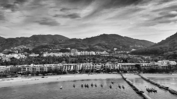 Geweldig Uitzicht Vanuit Lucht Het Prachtige Patong Beach Phuket Thailand — Stockfoto