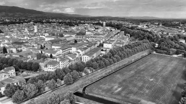 Vista Aérea Incrível Lucca Toscana — Fotografia de Stock