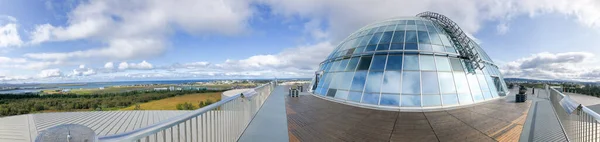 Reykjavik Islande Août 2019 Perlan Merveilles Islande Terrasse Restaurant Dôme — Photo