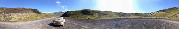 Κρατήρας Του Εθνικού Πάρκου Snaefellsjokull Στην Ισλανδία Πανοραμική Θέα — Φωτογραφία Αρχείου