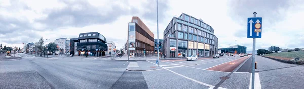 Reykjavik Iceland August 2019 City Streets Summer Sunset Tourists — Stock Photo, Image