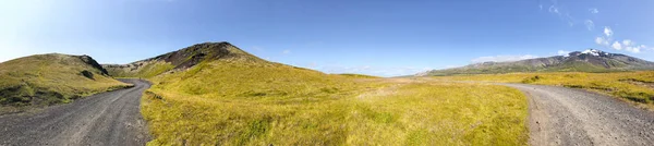 Cratera Incrível Islândia Vista Panorâmica Temporada Verão — Fotografia de Stock