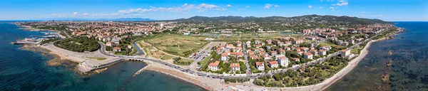 Superbe Vue Aérienne Livourne Lungomare Célèbre Ville Toscane Côte Italienne — Photo