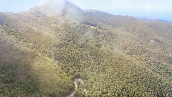 Elba Adası Talya Dağların Manzaranın Insansız Hava Araçlarından Inanılmaz Bir — Stok fotoğraf