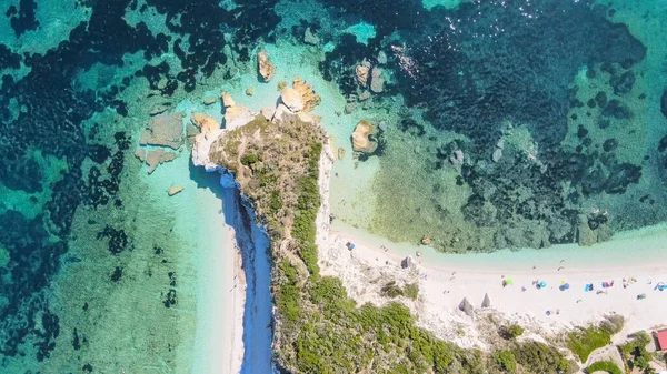 Isla Elba Italia Increíble Vista Aérea Playa Padulella Cerca Portoferraio — Foto de Stock