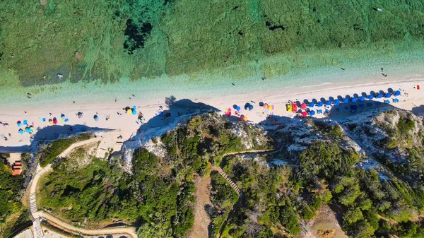 Isola Elba Italia Incredibile Vista Aerea Della Spiaggia Padulella Vicino — Foto Stock