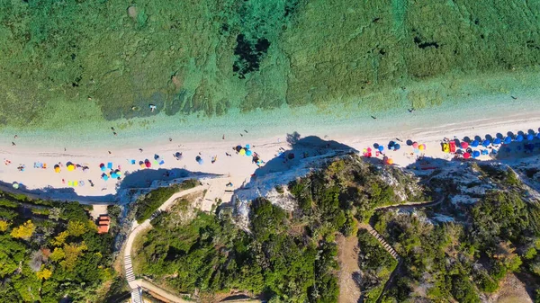 Elba Island Itálie Úžasný Letecký Pohled Padulella Beach Poblíž Portoferraio — Stock fotografie
