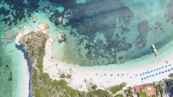 Elba Adası Talya Portoferraio Yakınlarındaki Padulella Sahili Nin Inanılmaz Hava — Stok fotoğraf