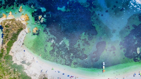 Isla Elba Italia Increíble Vista Aérea Playa Padulella Cerca Portoferraio — Foto de Stock