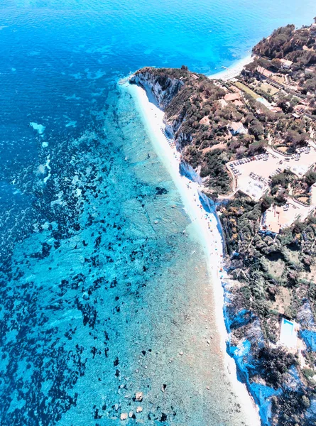 Insel Elba Italien Erstaunliche Luftaufnahme Des Padulella Strandes Der Nähe — Stockfoto