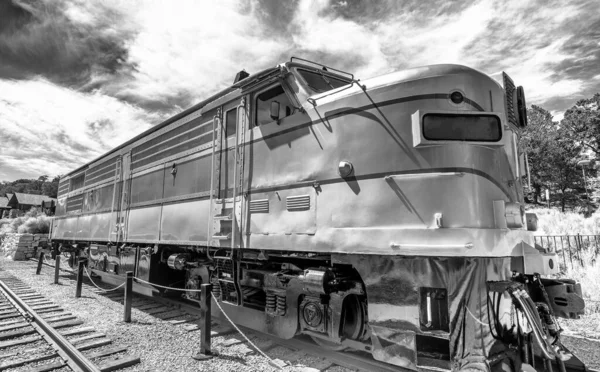 Vista Trem Gran Canyon National Park Estação Ferroviária Dia Ensolarado — Fotografia de Stock