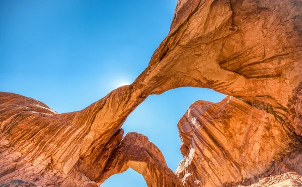 Arco Doble Parque Nacional Arches Utah —  Fotos de Stock