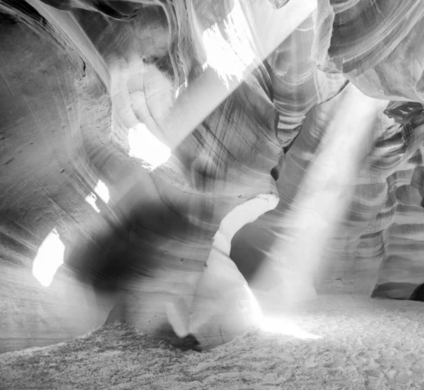 Bela Vista Ângulo Largo Formações Arenito Famoso Antelope Canyon Dia — Fotografia de Stock