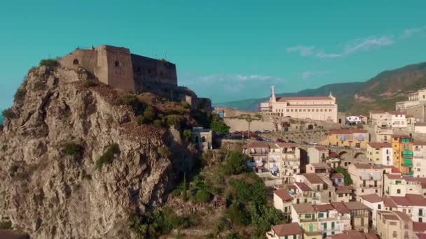 Scilla, Calabria. Costa sur de Italia en temporada de verano — Vídeos de Stock