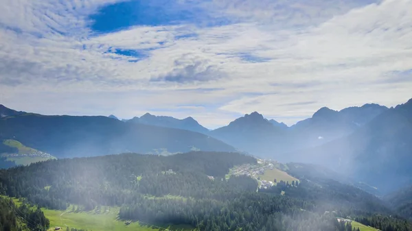 Alpin Landscape Beautiful Mountains Summertime View Drone — Stock Photo, Image