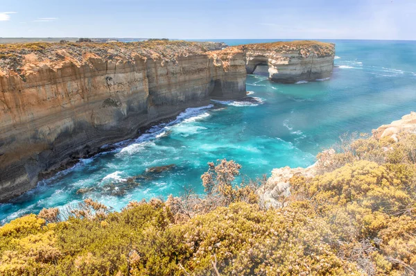 Loch Ard Gorge Fantastiska Klippor Längs Great Ocean Road Australien — Stockfoto