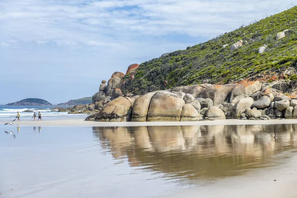 오스트레일리아 빅토리 윌슨스 몬순에 있는스 퀴스키 해변에 오렌지색 — 스톡 사진