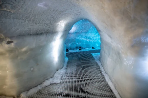Ledová Stěna Uvnitř Ledové Jeskyně Islandu — Stock fotografie