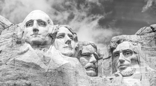 Beroemde Bezienswaardigheid Beeldhouwkunst Mount Rushmore National Monument Buurt Van Keystone — Stockfoto