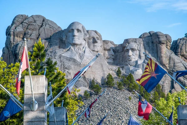 Ünlü Landmark ve Heykel - Güney Dakota yakınlarındaki Rushmore Dağı Ulusal Anıtı - ABD.