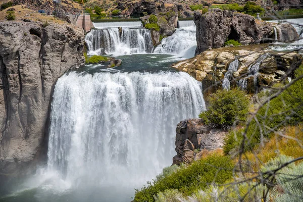 Powerful Waterfalls Shoshone Falls Idaho — Stock Photo, Image